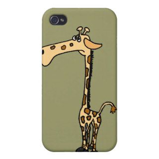 XX  Funny Sad Giraffe iPhone 4/4S Cases