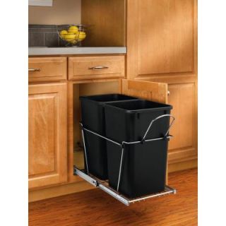 Rev A Shelf Double 27 quart Waste Containers RV 15KD 18C S