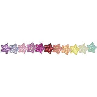 Multi Glitter Star 125/Pkg Assorted Colors