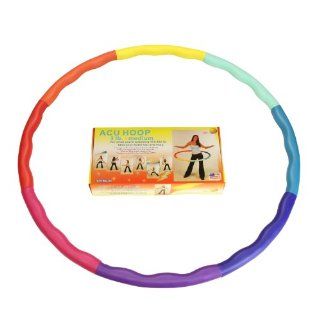 Sports Hoop   Acu Hoop 3M   3.2lb (Dia.38") Medium, Weighted Hula Hoop for Workout with 50 minutes Workout Lesson DVD  Waist Trimmers  Sports & Outdoors