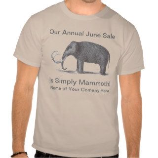 Woolly Mammoth Mastodon Big Sale Funny Custom T Shirts