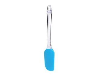 Crystal silicone scraper spatula with a long handle (blue)   Bath Linen Sets