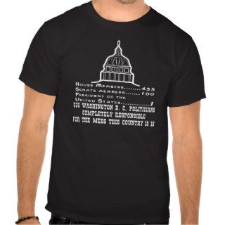 536 Washington DC Politicians Are Responsible Tshirts