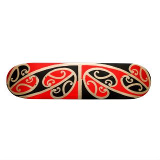 Maori Kowhaiwhai Pattern 2   Skateboard