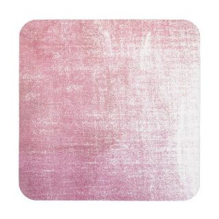 Vintage pink rustic silk fabric worn out beverage coasters