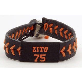 Gamewear Zito Team Colors Gamewear MLB Leather Wrist Bands  Sports Fan Bracelets  Sports & Outdoors