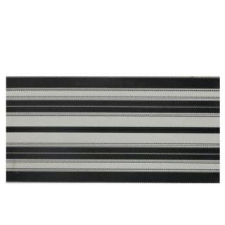 Daltile Identity Gray/Black Fabric 12 in. x 24 in. Porcelain Decorative Accent Floor and Wall Tile DISCONTINUED MY541224DECO1P