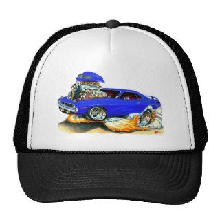 1970 Plymouth Cuda Blue Car Mesh Hat