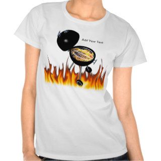 BBQ Pit & Grill on Fire Shirt