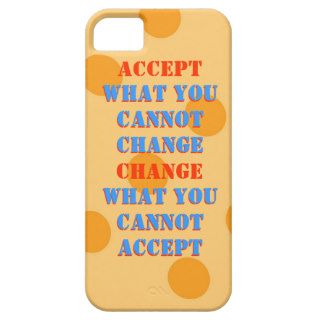 WHAT YOU CANNOT CHANGE   WHAT YOU CANNOT  ACCEPT iPhone 5 COVER