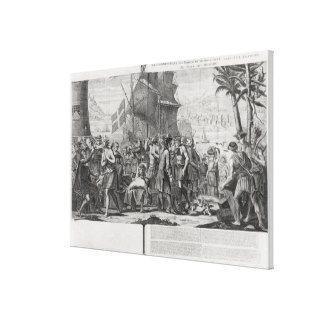 Trade between Mexican Indians and the French Gallery Wrapped Canvas