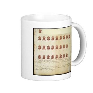 Stamp Act 1765 One Penny Stamp Proof Sheet Mugs