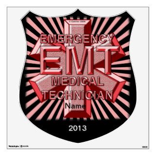 EMT Red Logo Wall Stickers