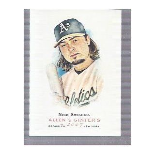 2007 Topps Allen and Ginter #140 Nick Swisher Oakland A's Sports Collectibles