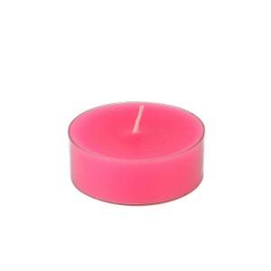 Zest Candle 2.25 in. Hot Pink Mega Oversized Tealights (12 Box) CTM 024