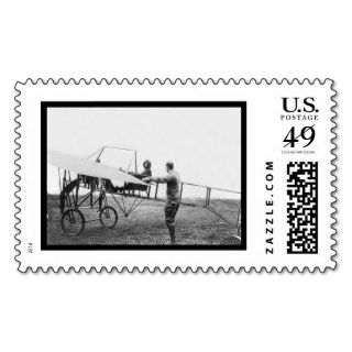 Harriet Quimby in her Airplane 1911 Stamp