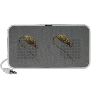 Pair of gold earrings, Liao Dynasty Portable Speaker
