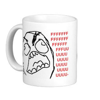 Rage Guy Angry Fuu Fuuu Rage Face Meme Mugs