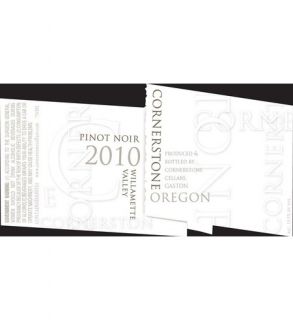 2010 Cornerstone Oregon WIllamette Valley Pinot Noir 750 mL Wine