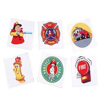 Fireman Temporary Tattoos (144 Pcs) Toys & Games