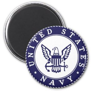 For seaman and captain US Navy Eagle with Anchor Fridge Magnet