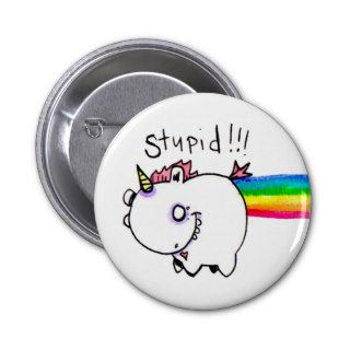Stupid Unicorn by Emi Boz Buttons