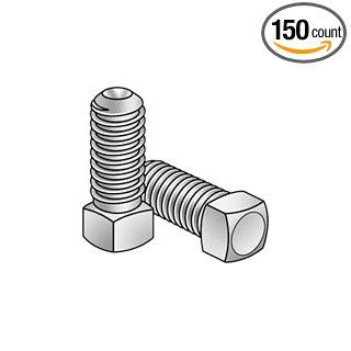 3/4 10x1 3/4 Square Hd Set Screw Cup Pt UNC Case Hardened Steel / Plain Finish, Pack of 150 Ships FREE in USA