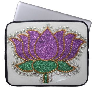Purple Lotus Laptop Sleeve