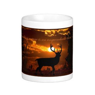 Happy Birthday   Deer Buck Mug
