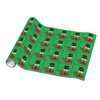Cute Snowman Christmas Wrapping Paper