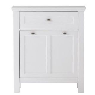 Home Decorators Collection Austell 28.5 in. W White Tilt Out Hamper 1939400410