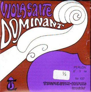 Thomastik Infeld Viola Dominant D   Aluminum Wound 1/2 Size Stark, 137 1/2S Musical Instruments