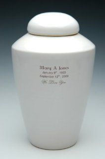 Ceramic Urn with Inscription   Outdoor Urns