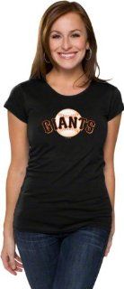 San Francisco Giants Women's Primary Logo Fashion Cap Sleeve Tee  Sports Fan T Shirts  Sports & Outdoors