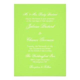 Inchworm Fashionable Color Matched Custom Invites