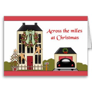 Across The Miles At Christmas Card