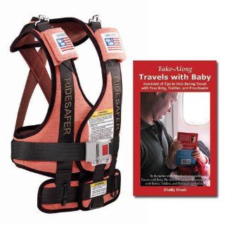 Bundle Large Red RideSafer Travel Vest with Take Along Travels with Baby Tips Guidebook ($139 value)  Child Safety Car Seats  Baby