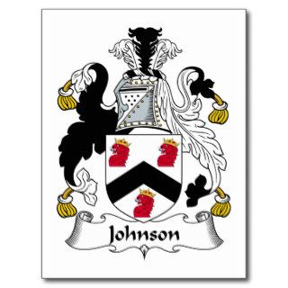 Johnson Family Crest Post Cards