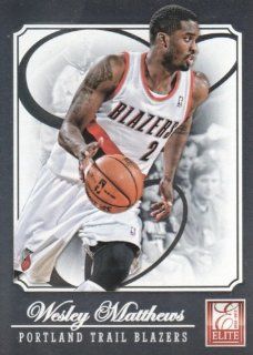 2012 13 Panini Elite Basketball #140 Wesley Matthews Portland Trail Blazers NBA Trading Card at 's Sports Collectibles Store