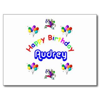 Audrey Birthday Postcard