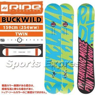 Ride Buckwild Snowboard 159  Freestyle Snowboards  Sports & Outdoors