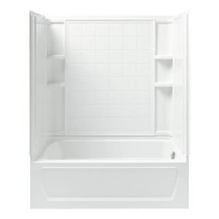 Sterling Plumbing Ensemble 32 in. x 60 in. x 74 in. Whirlpool Bath and Shower Kit with Right Hand Drain in White 76120120 0
