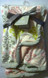 Blankets and Beyond Plush 30"x30" Blanket  Nursery Swaddling Blankets  Baby