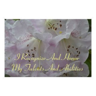 Light Pink Rhododendron   Talents And Abilities Poster