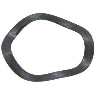 Compression Type Wave Washer, Carbon Steel, 4 Waves, Inch, 1.614" ID, 2.039" OD, 0.016" Thick, 2.047" Bearing OD, 560lbs/in Spring Rate, 143.3lbs Load, (Pack of 10) Flat Springs