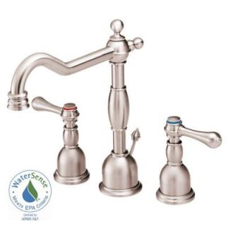 Danze Opulence 8 in. Widespread 2 Handle High Arc Bathroom Faucet in Brushed Nickel D304057BN
