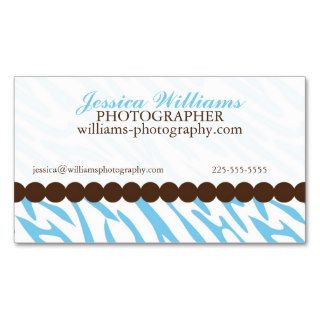 Zebra Print Business Cards