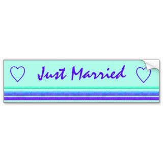 Just Married Bumper Sticker