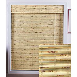 Petite Rustique Bamboo Roman Shade (27 in. x 74 in.) Blinds & Shades