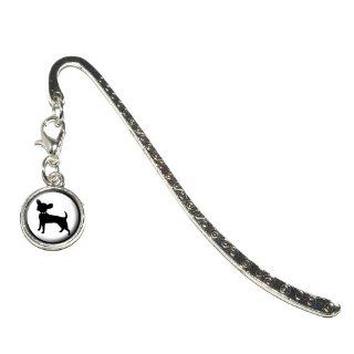 Graphics and More Chihuahua Metal Bookmark Page Marker with Charm (CHARM_BOOK_0590) 
